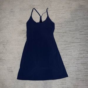 Outdoor Voices Exercise Dress Navy w/ Leotard lining